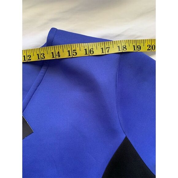 Metaphor‎ Women's Plus 3X Blue Colorblock Knee Length Dress Casual - Picture 8 of 14